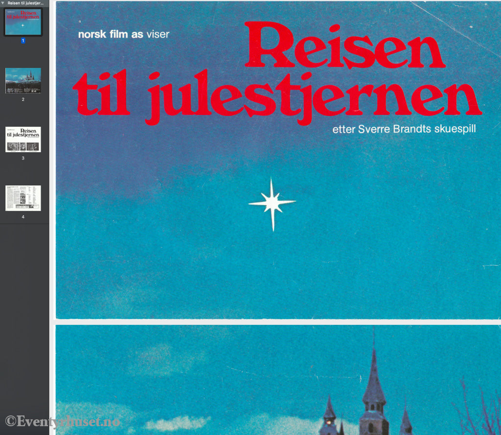 Download: Reisen Til Julestjernen. Unik Brosjyre På 4 Sider Med Norsk Tekst (Vaskeseddel). Digital
