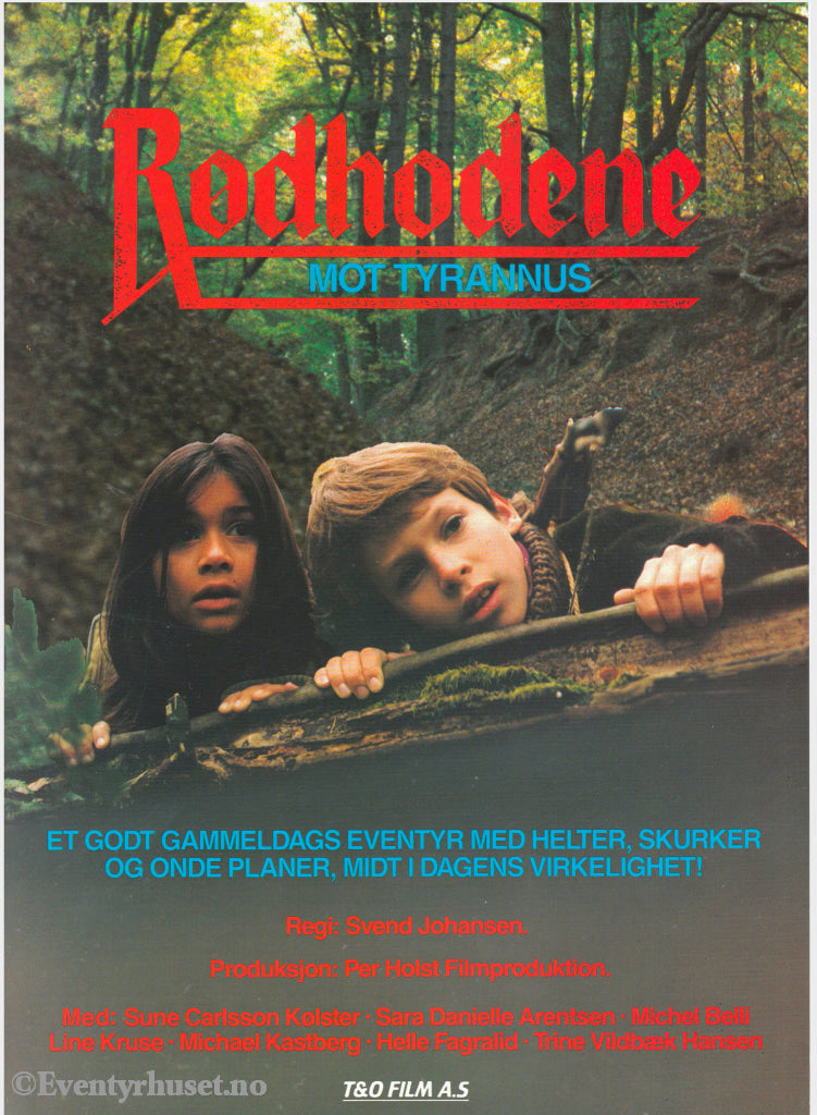 Download: Rødhodene Mot Tyrannus. Unik Brosjyre På 2 Sider Med Norsk Tekst (Vaskeseddel). Digital