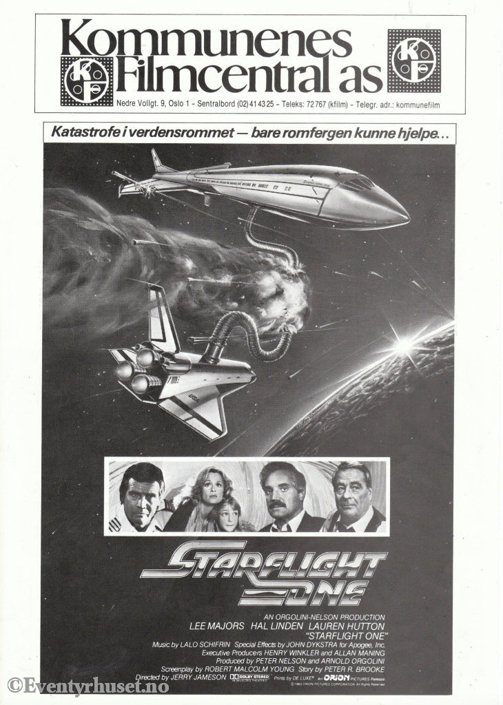 Download: Starflight One. Unik Brosjyre På 2 Sider Med Norsk Tekst (Vaskeseddel). Digital Fil I