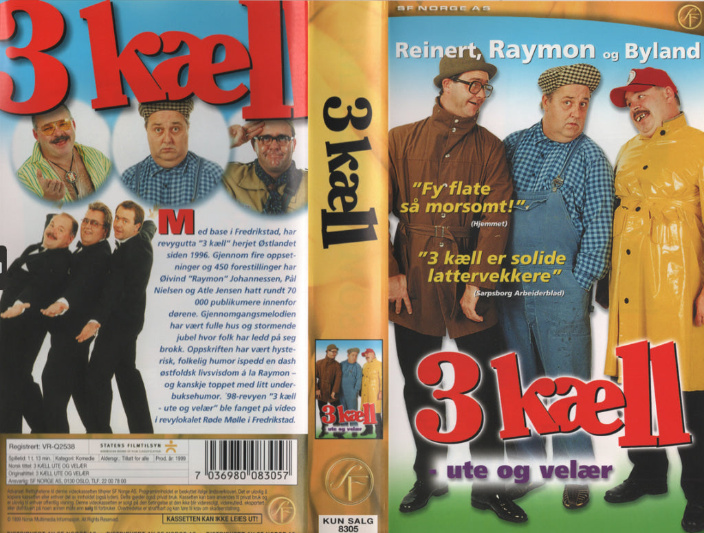 Download / Stream: 3 kæll. 1999. VHS SB. Norwegian dubbing. VHS