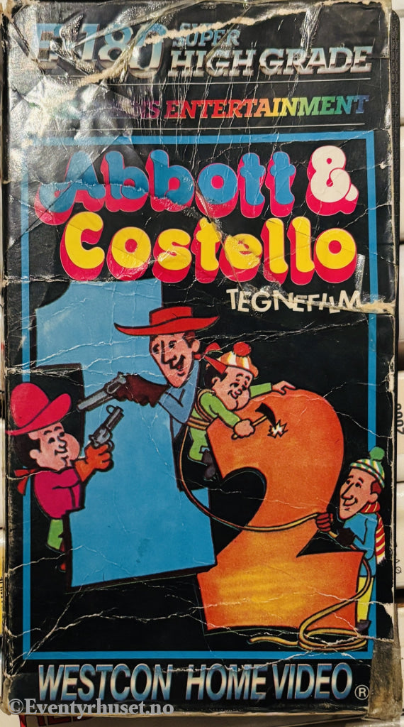 Download / Stream: Abbott & Costello (Helan & Halvan). Vol. 1 & 2. VHS slipcase. Norwegian subtitles. VHS