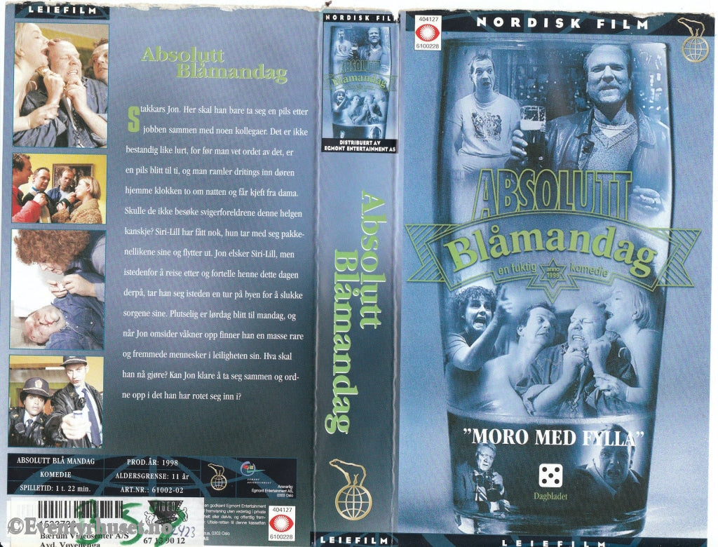 Download / Stream: Absolutt Blåmandag. 1998. Vhs. Norwegian. Vhs