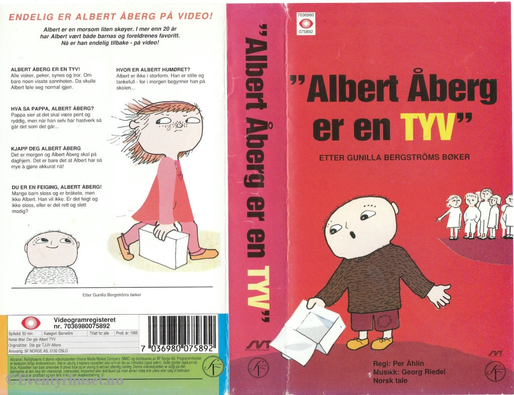 Download / Stream: Albert Åberg Er En Tyv. Vhs. Norwegian Dubbing. Stream Vhs