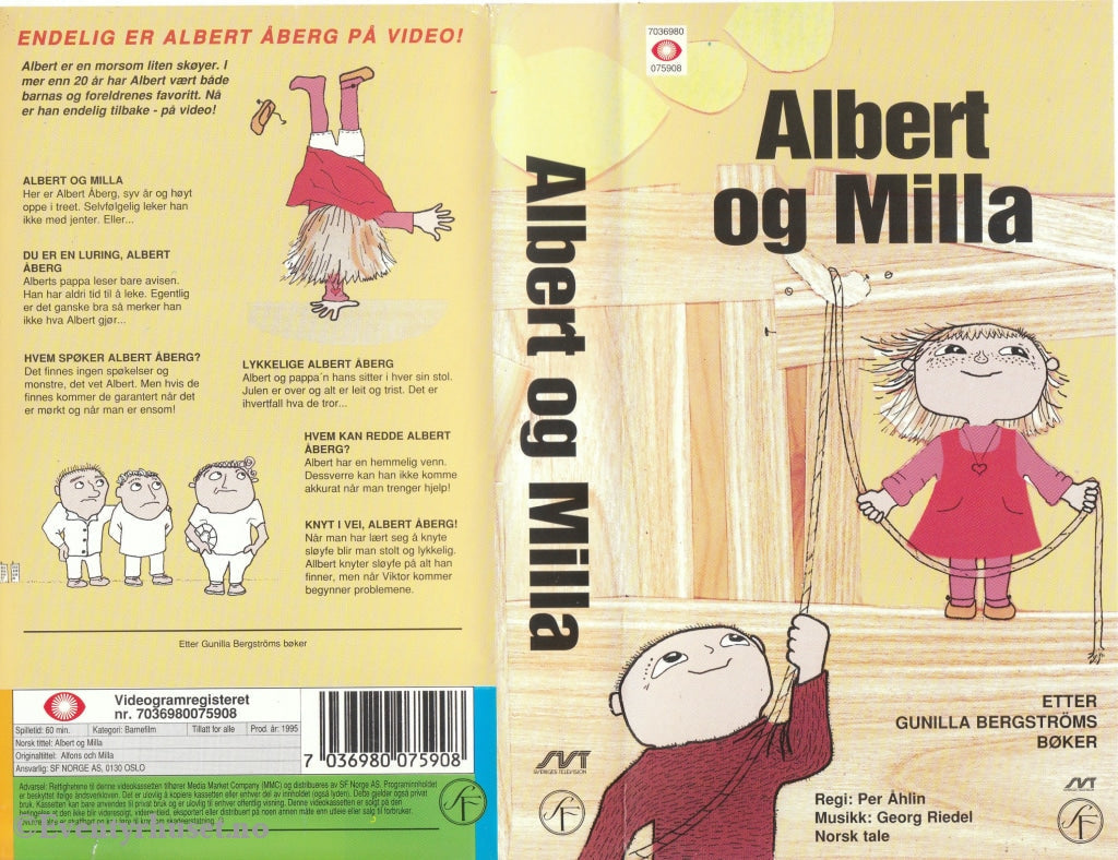 Download / Stream: Albert Og Milla (Albert Åberg). Vhs. Norwegian Dubbing. Stream Vhs