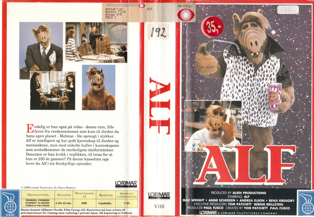 Download / Stream: Alf. 1988. Vhs Big Box. Norwegian Subtitles.