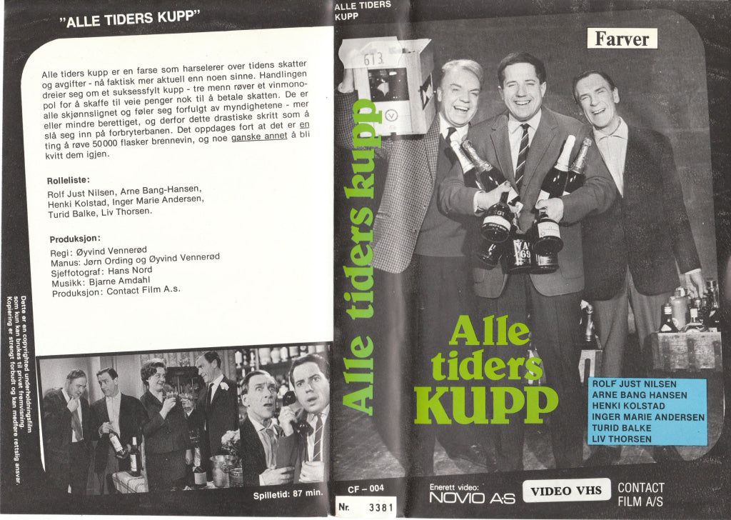 Download / Stream: Alle Tiders Kupp. 1972. Vhs Big Box. Norwegian.