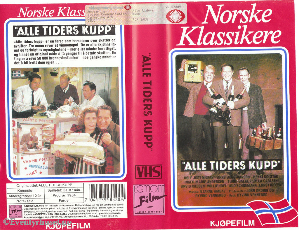Download / Stream: Alle Tiders Kupp (Norske Klassikere). 1964. Vhs. Norwegian. Vhs