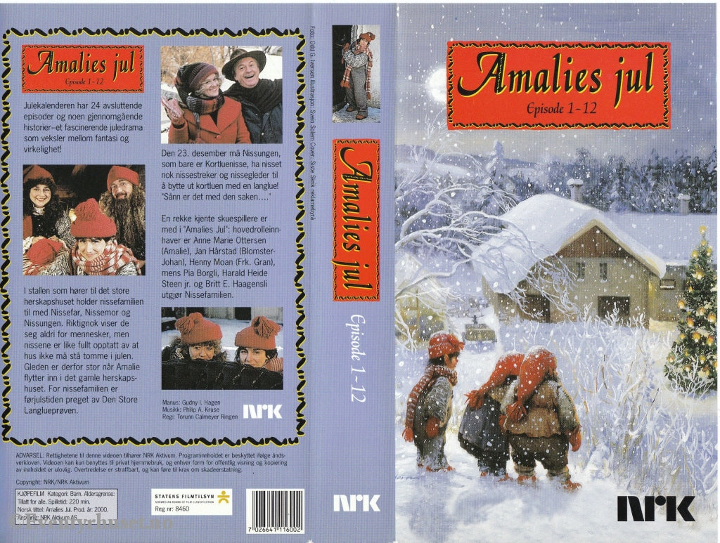 Download / Stream: Amalies Jul. Episode 1-12 (Nrk). 2000. Vhs. Norwegian Dubbing. Vhs
