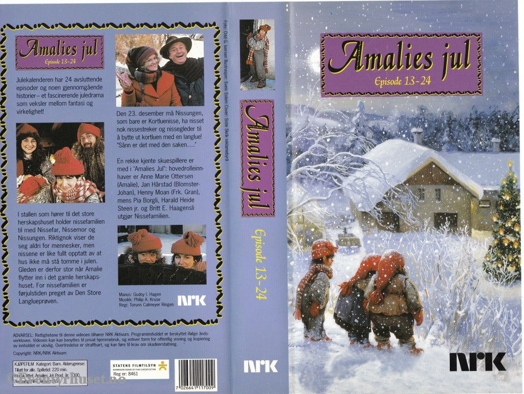 Download / Stream: Amalies Jul. Episode 13-24. 2000. Vhs. Norwegian Dubbing. Vhs