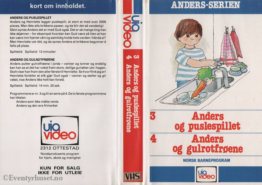 Download / Stream: Anders-serien: Anders og Puslespillet / Anders og gulrotfrøene. VHS Big Box. Norwegian. VHS