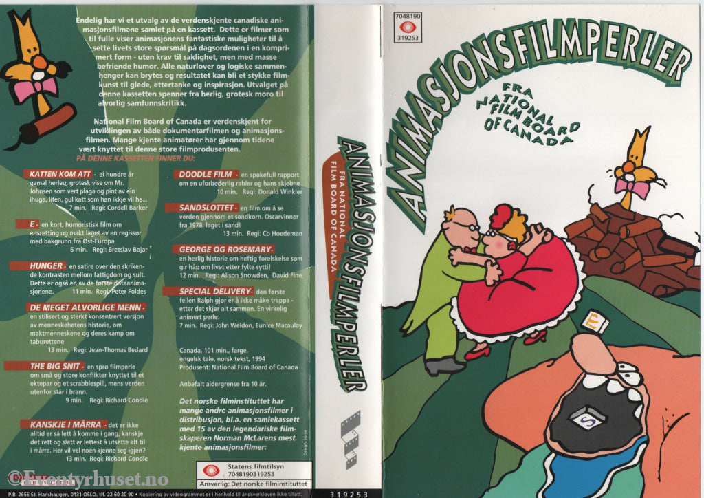 Download / Stream: Animasjonsfilmperler Fra National Film Board of Canada. VHS Big Box. Norwegian subtitles. VHS