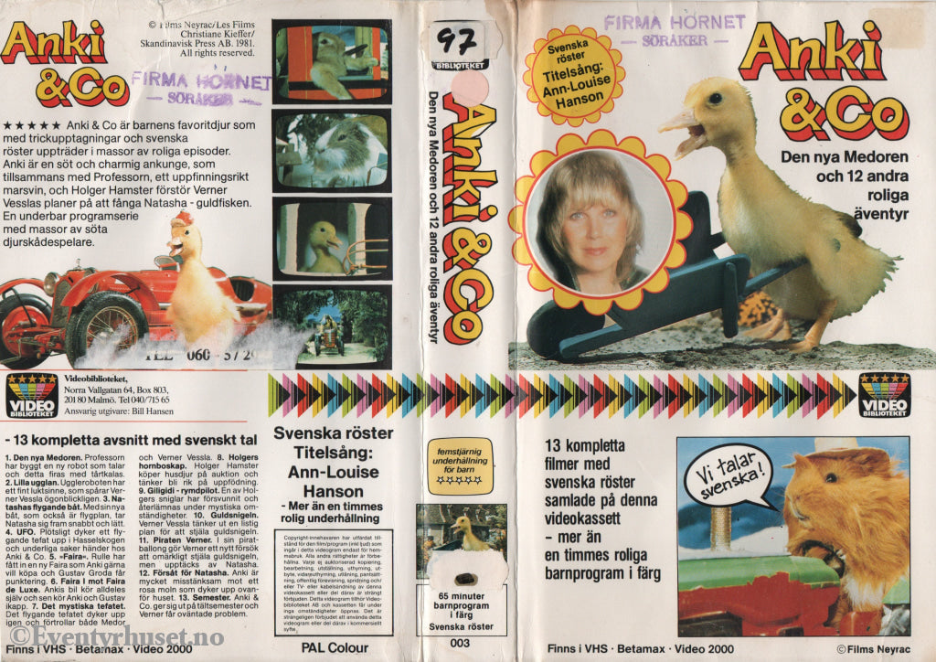 Download / Stream: Anki & Co. 1981. VHS Big Box. Swedish. VHS