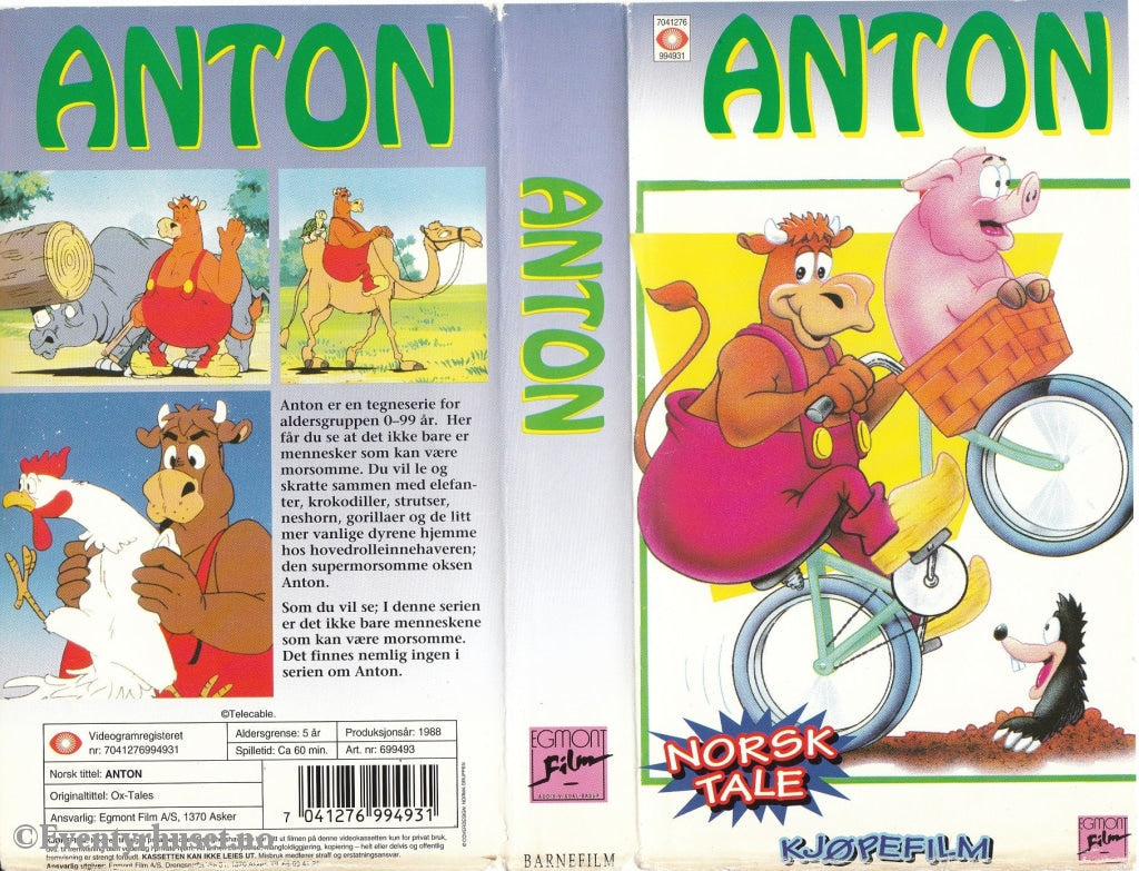 Download / Stream: Anton. 1988. Vhs. Norwegian Dubbing. Vhs