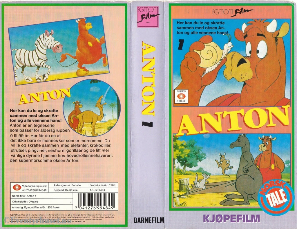 Download / Stream: Anton. Vol. 1. 1989. Vhs. Norwegian Dubbing. Vhs