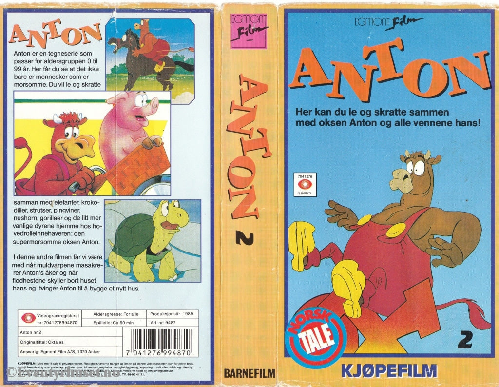 Download / Stream: Anton. Vol. 2. 1989. Vhs. Norwegian Dubbing. Vhs
