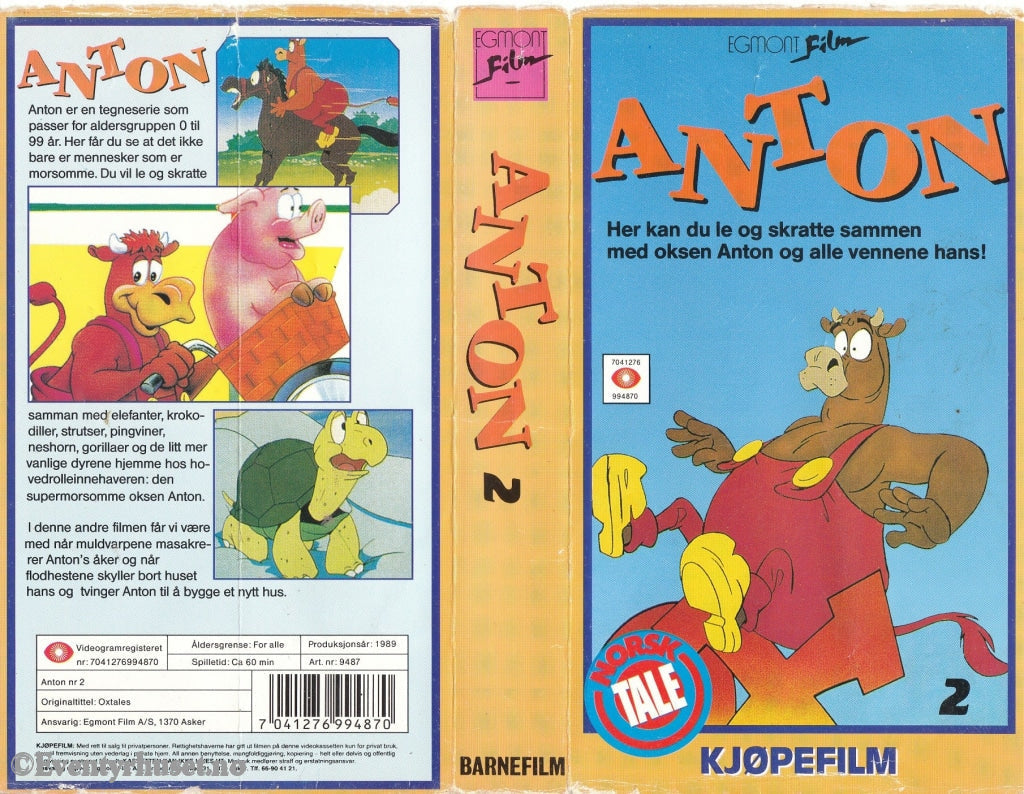 Download / Stream: Anton. Vol. 2. 1989. Vhs. Norwegian Dubbing. Vhs