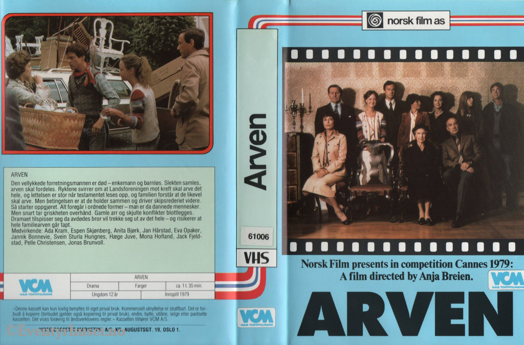 Download / Stream: Arven. 1979. VHS Big Box. Norwegian. VHS