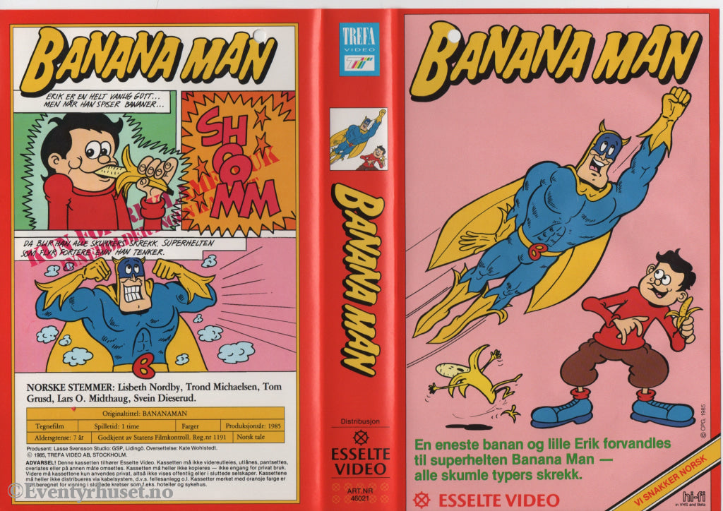 Download / Stream: Banana Man. 1985. VHS Big Box. Norwegian dubbing. VHS