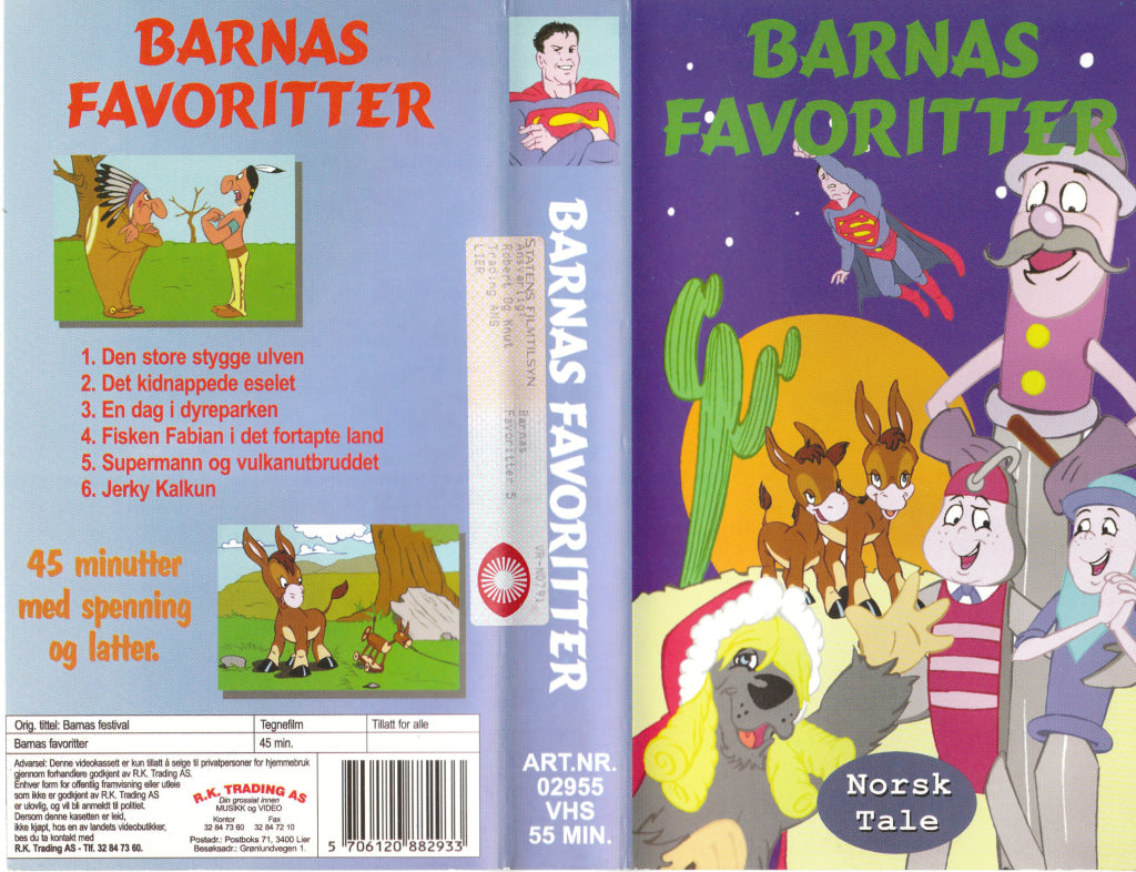 Download / Stream: Barnas favoritter. Vol. 5. VHS SB. Norwegian dubbing. VHS