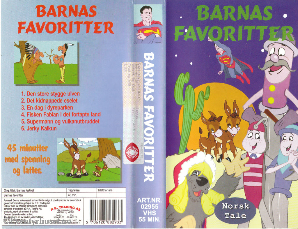Download / Stream: Barnas favoritter. Vol. 5. VHS SB. Norwegian dubbing. VHS