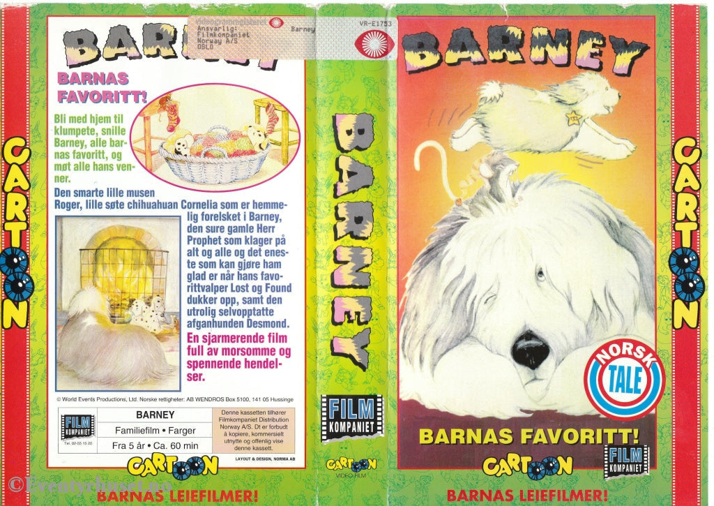 Download / Stream: Barney. Vhs Big Box. Norwegian Dubbing.