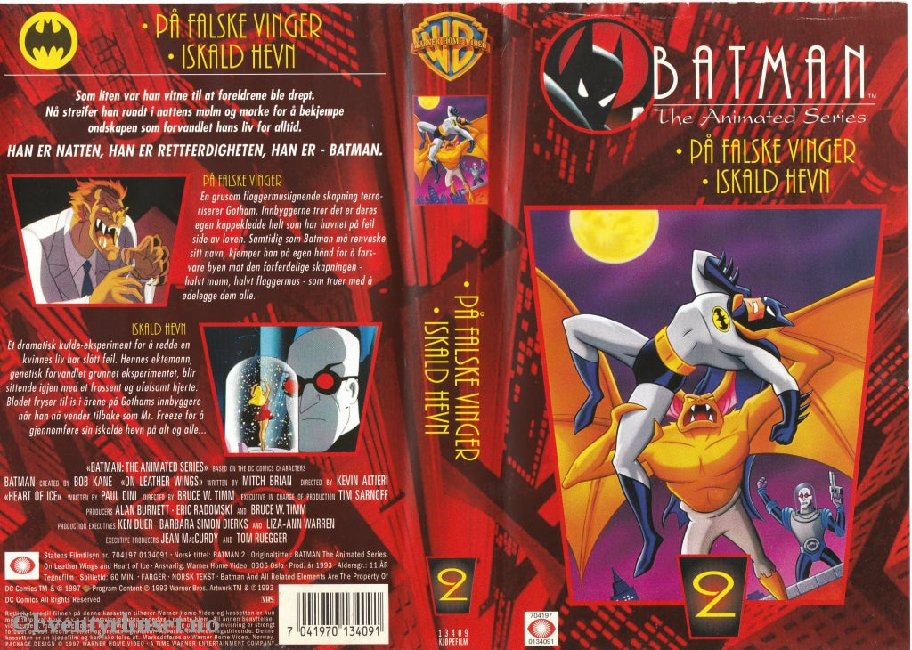 Download / Stream: Batman Animated. Vol. 2. 1993. Vhs. Norwegian Subtitles. Vhs