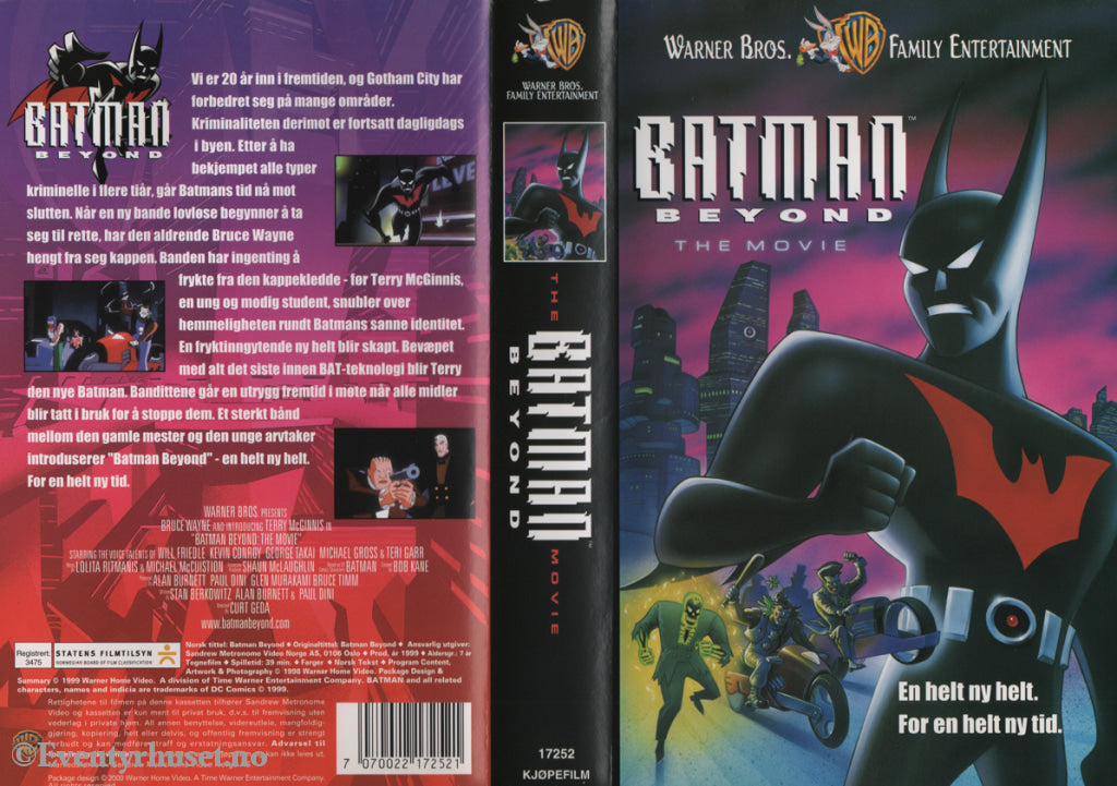 Download / Stream: Batman Beyond The Movie. 1999. VHS SB. Norwegian subtitles. VHS
