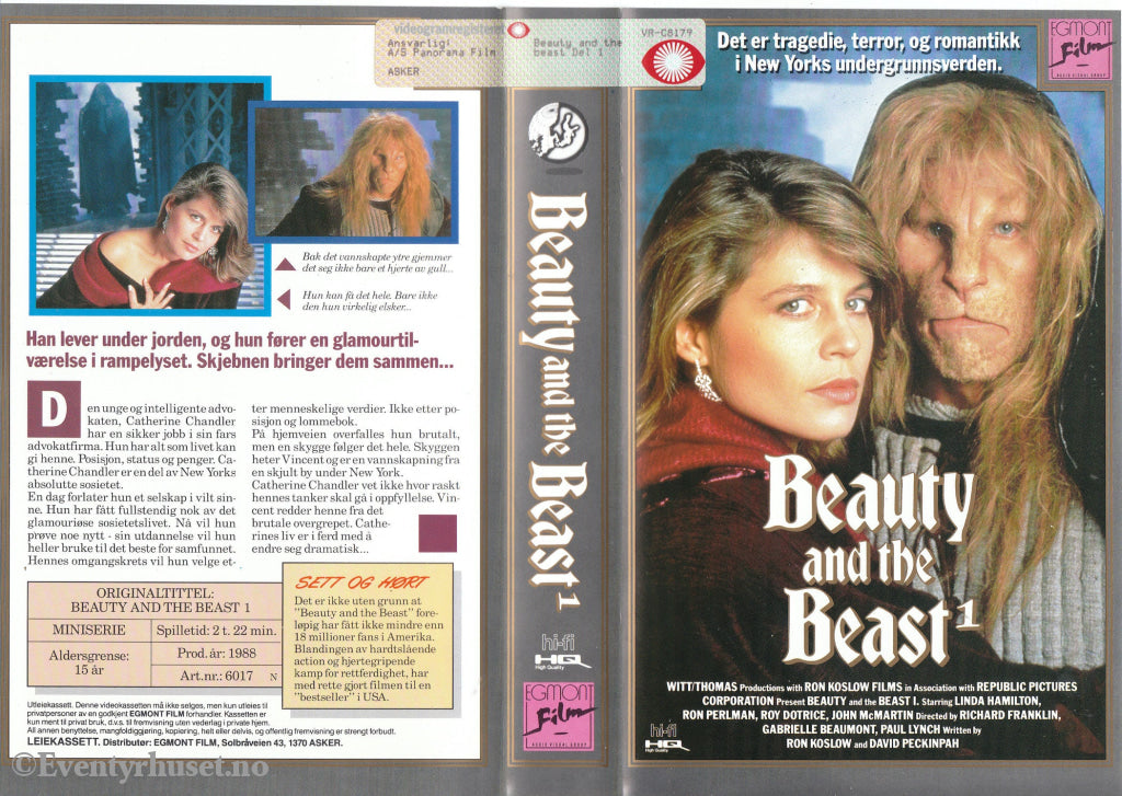 Download / Stream: Beauty And The Beast. Vol. 1. 1988. Vhs Big Box. Norwegian Subtitles.