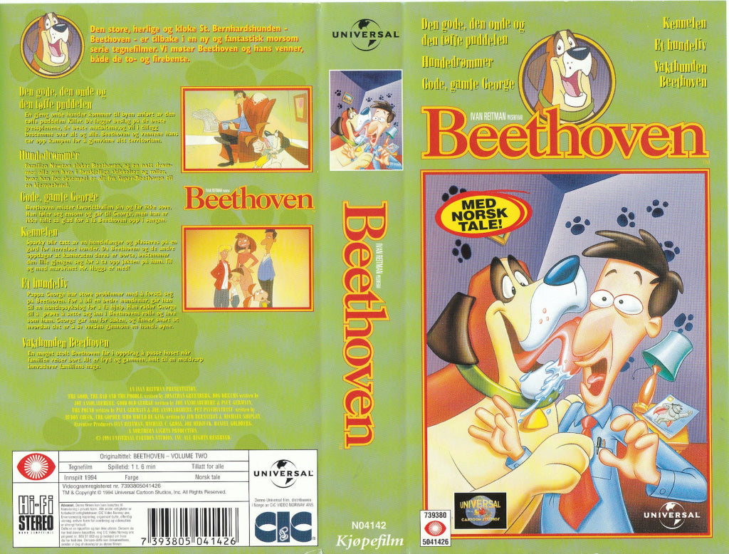 Download / Stream: Beethoven. Vol. 2. 1994. VHS SB. Norwegian dubbing. VHS