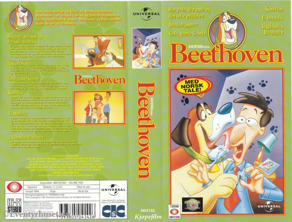 Download / Stream: Beethoven. Vol. 2. 1994. VHS SB. Norwegian dubbing. VHS
