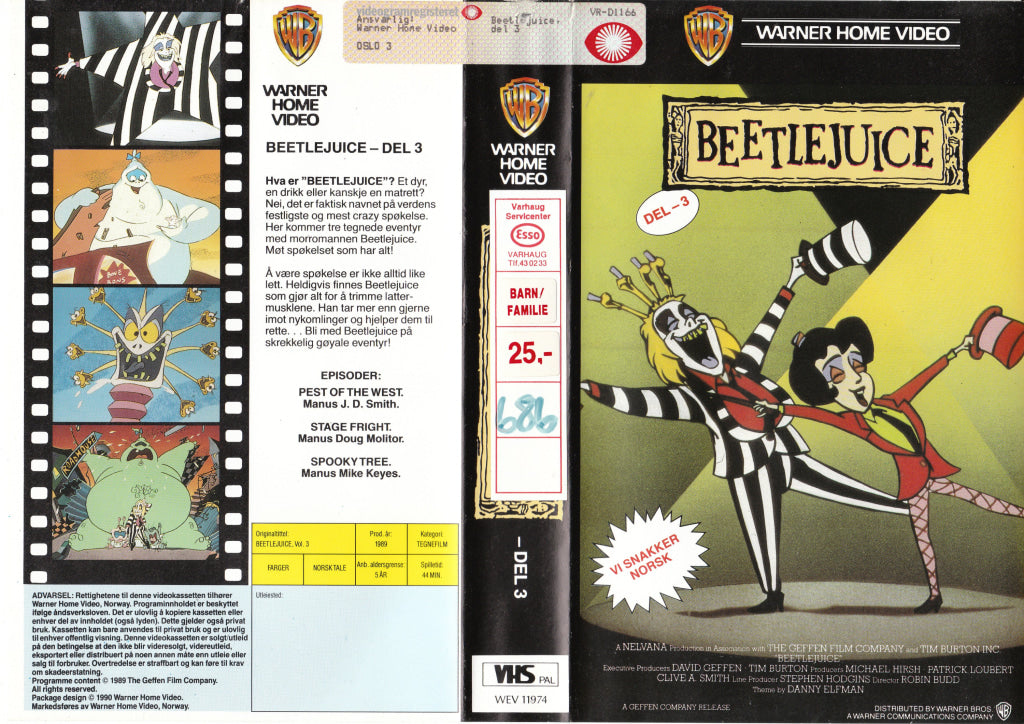 Download / Stream: Beetlejuice. Vol. 3. 1989. Vhs Big Box. Norwegian Dubbing.