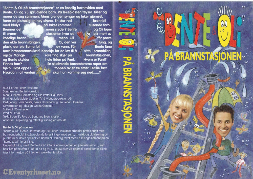 Download / Stream: Bente & Oli På Brannstasjonen. 1998. Vhs Big Box. Norwegian.