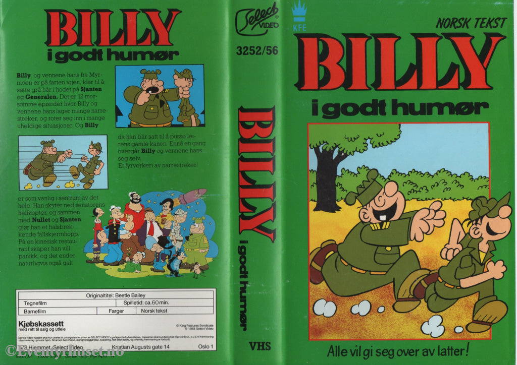 Download / Stream: Billy i godt humør. 1983. VHS Big Box. Norwegian subtitles. VHS
