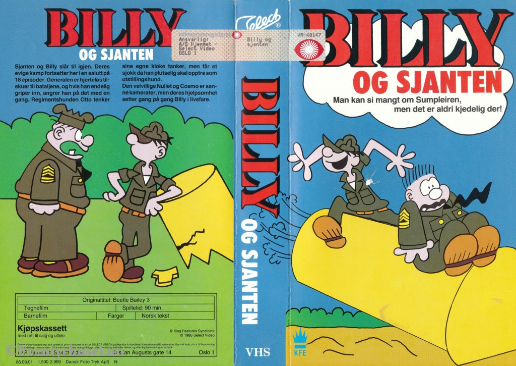 Download / Stream: Billy Og Sjanten. 1986. Vhs Big Box. Norwegian Subtitles.
