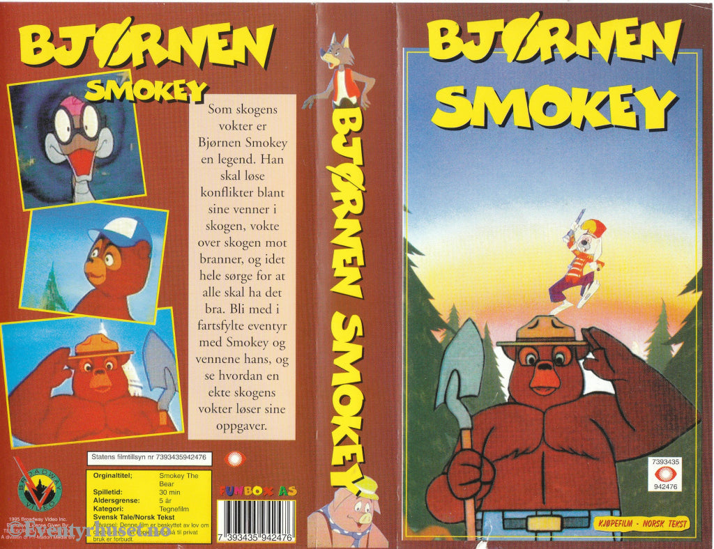 Download / Stream: Bjørnen Smokey. Vhs. Norwegian Subtitles. Vhs