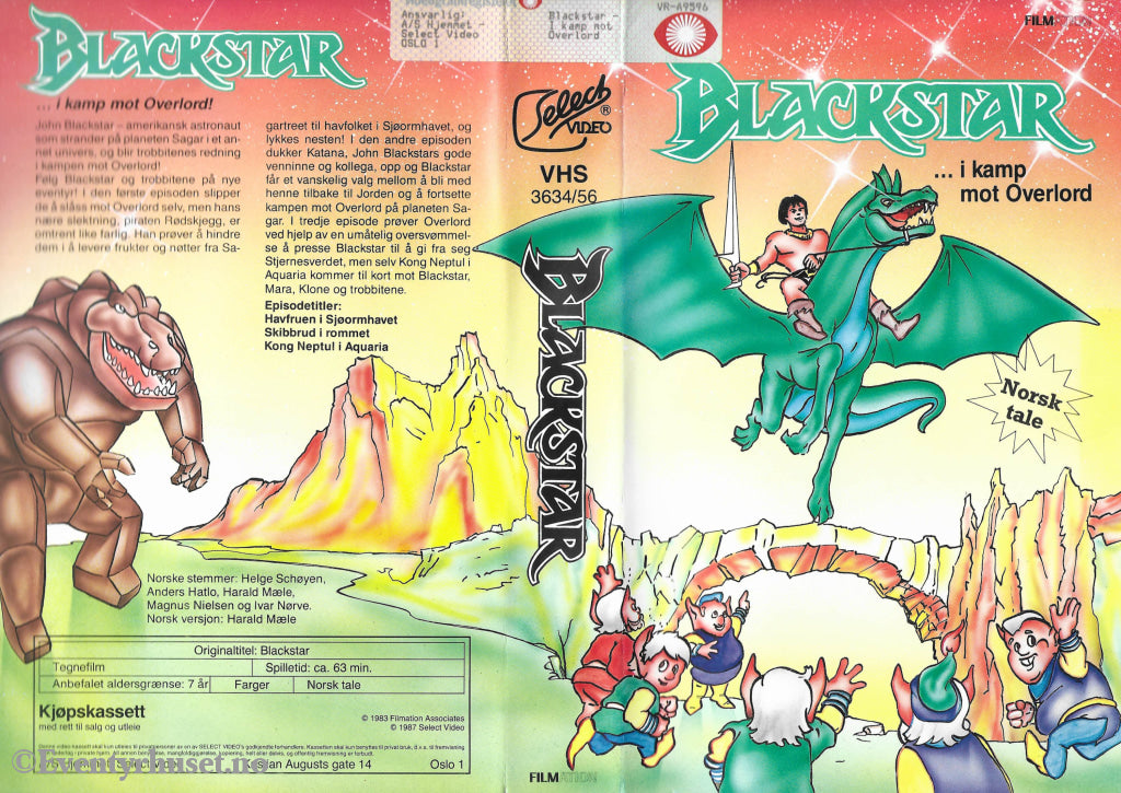 Download / Stream: Blackstar - I Kamp Mot Overlord. 1983/87. Vhs Big Box. Norwegian Dubbing. Stream
