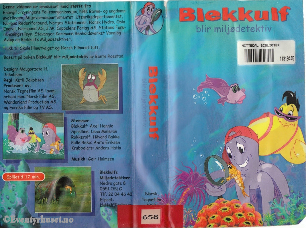 Download / Stream: Blekkulf Blir Miljødetektiv. Vhs. Norwegian. Vhs
