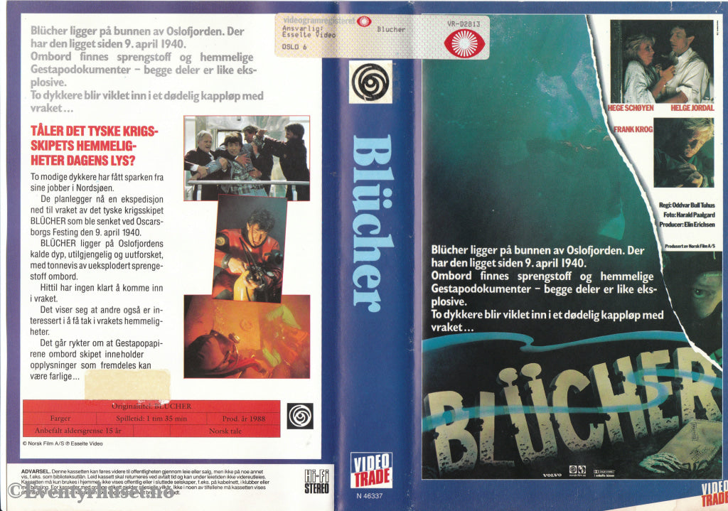 Download / Stream: Blücher. 1988. Vhs Big Box. Norwegian.