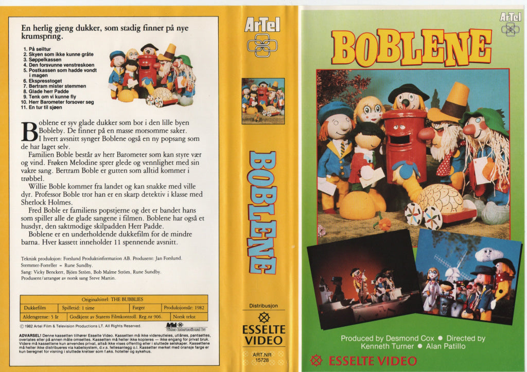 Download / Stream: Boblene. 1982. VHS Big Box. Norwegian subtitles swedish dubbing. VHS