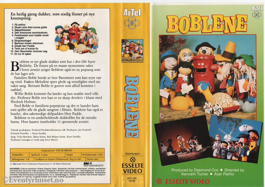 Download / Stream: Boblene. 1982. VHS Big Box. Norwegian subtitles swedish dubbing. VHS