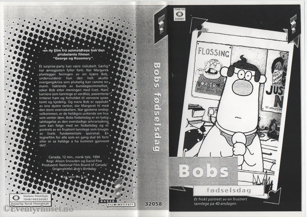 Download / Stream: Bobs fødselsdag. 1994. VHS Big Box. Norwegian dubbing. VHS