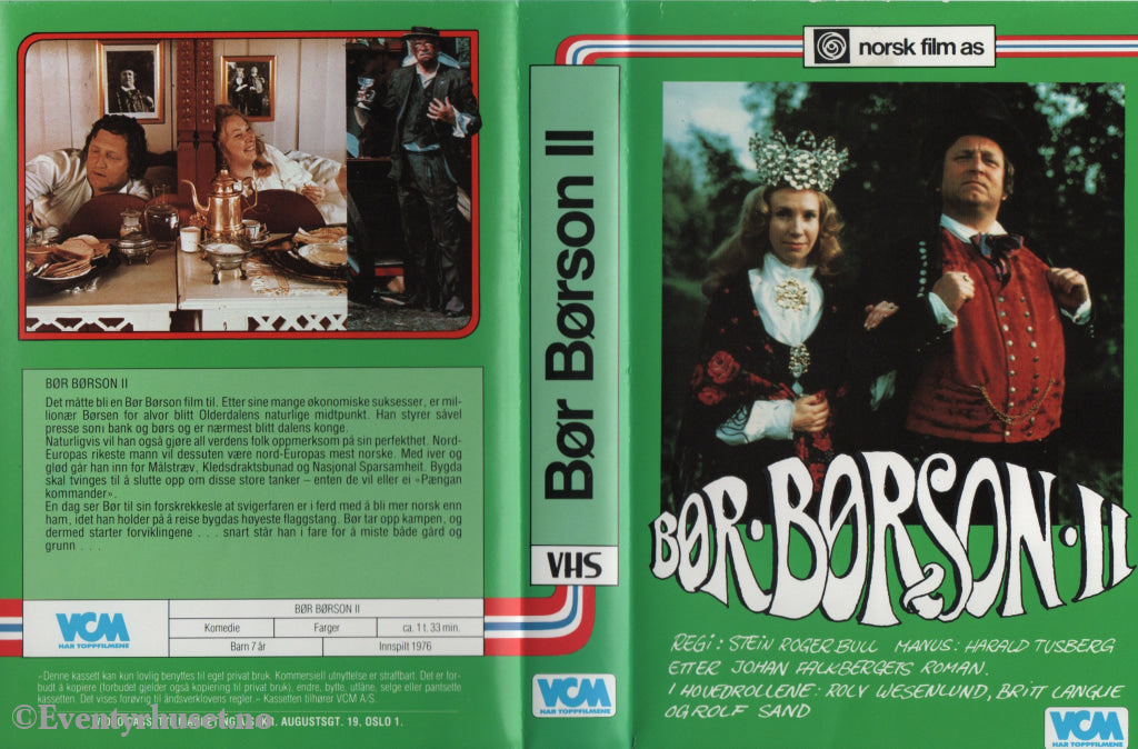 Download / Stream: Bør Børson II. 1976. VHS Big Box. Norwegian. VHS