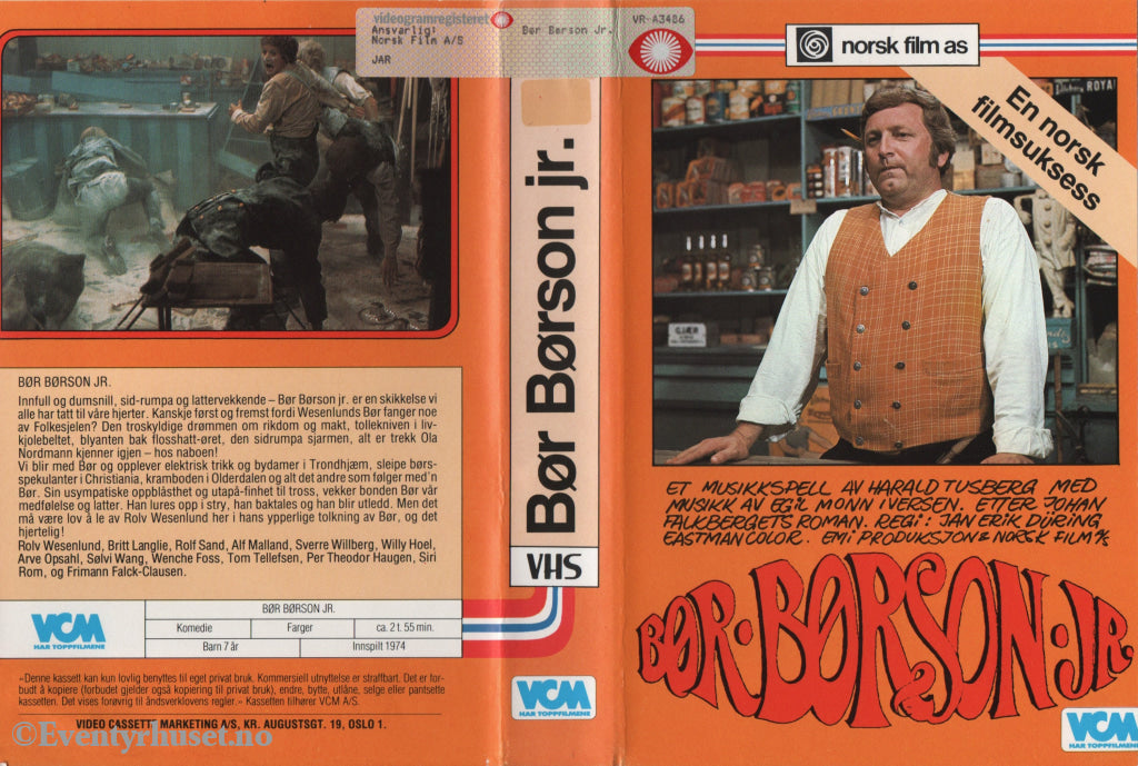 Download / Stream: Bør Børson Jr. 1974. VHS Big Box. Norwegian. VHS