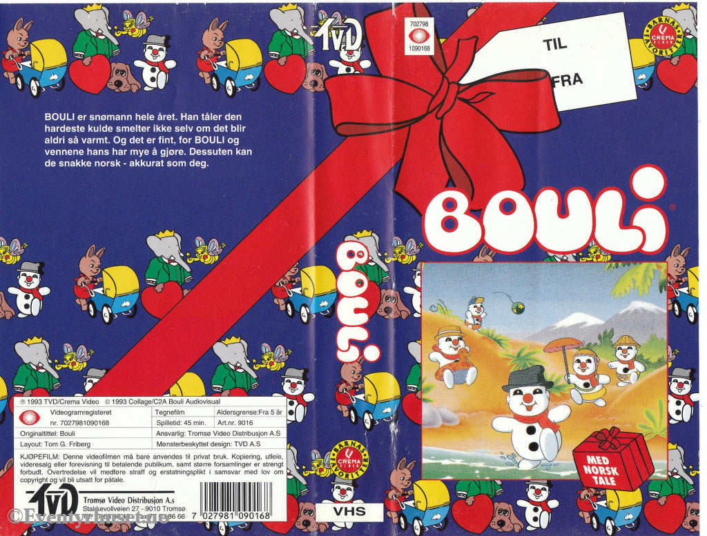 Download / Stream: Bouli. 1993. Vhs. Norwegian Dubbing. Vhs