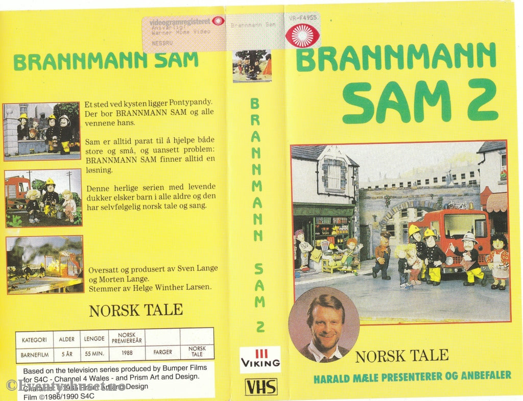 Download / Stream: Brannmann Sam. Vol. 2. 1988. Vhs. Norwegian Dubbing. Stream Vhs
