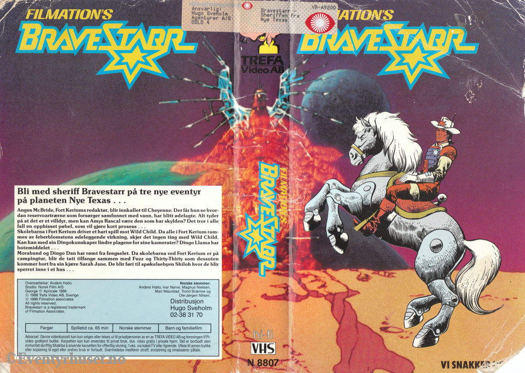 Download / Stream: Bravestarr. Vol. 1. 1986/88. Vhs Big Box. Norwegian Dubbing. Stream