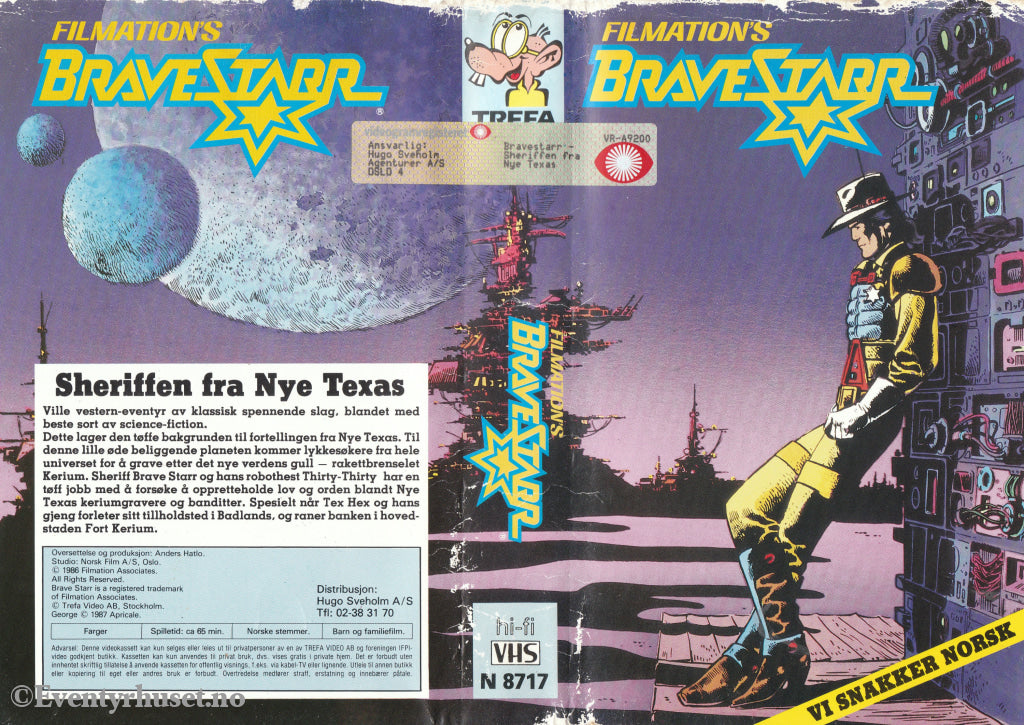 Download / Stream: Bravestarr. Vol. 2. 1986/87. Vhs Big Box. Norwegian Dubbing. Stream