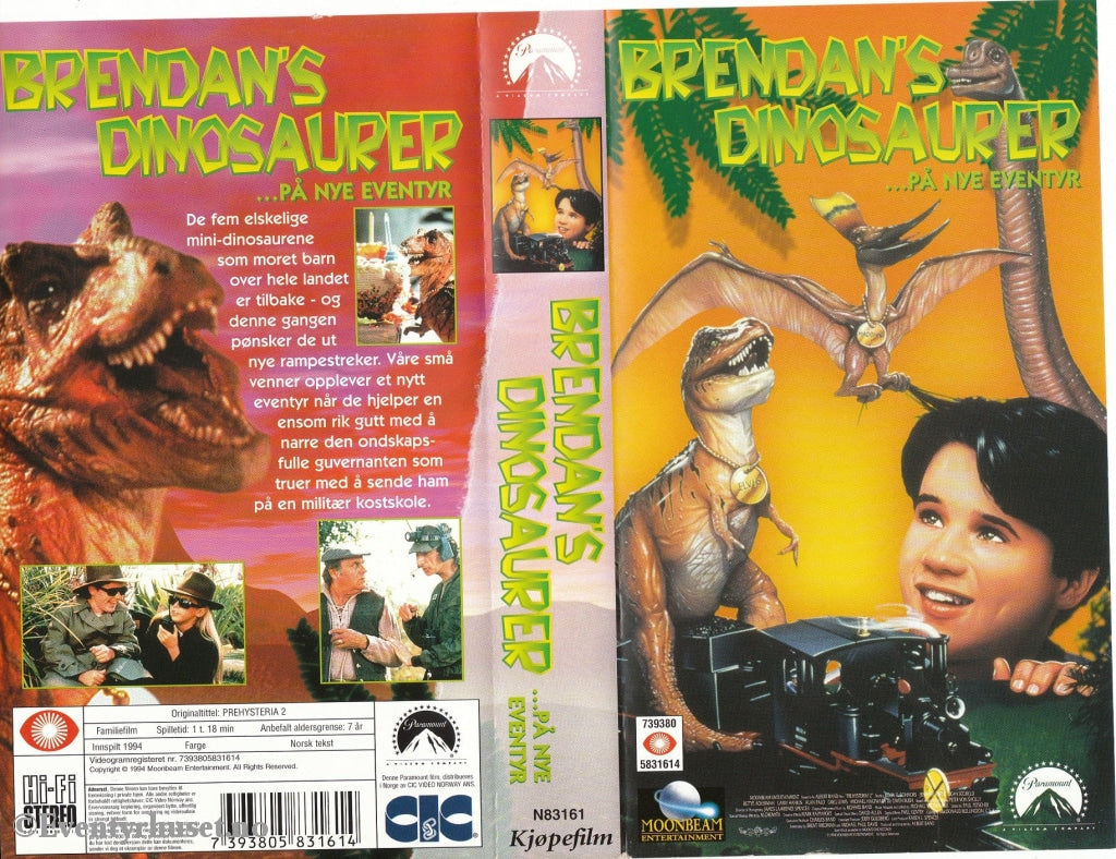Download / Stream: Brendans Dinosaurer. 1994. Vhs. Norwegian Subtitles. Vhs
