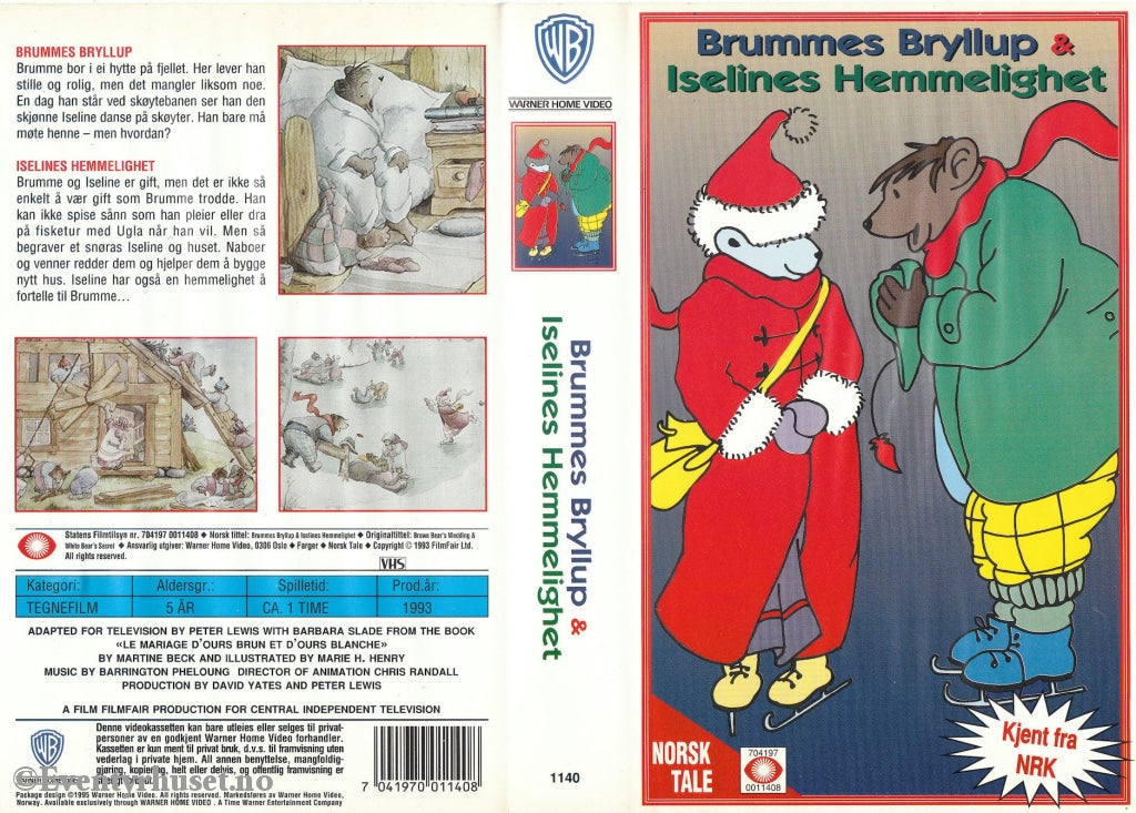 Download / Stream: Brummes Bryllup & Iselines Hemmelighet. 1993. Vhs. Norwegian Dubbing. Vhs
