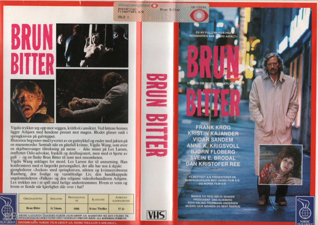 Download / Stream: Brun Bitter. 1988. Vhs Big Box. Norwegian.
